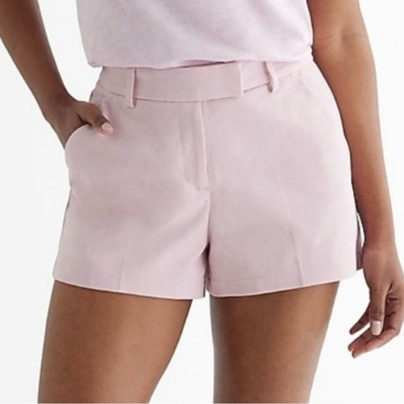 Express Pants - Express Light Pink High Waist Shorts